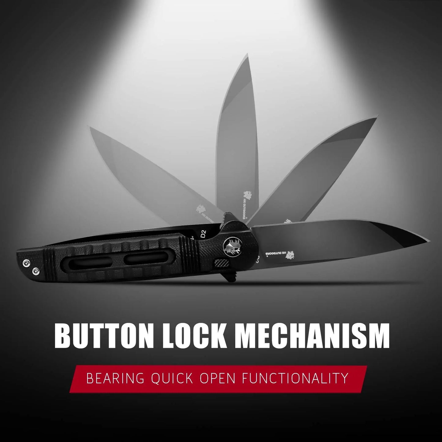 Pocket Knife HX OUTDOORS DARK MASTER 3.15