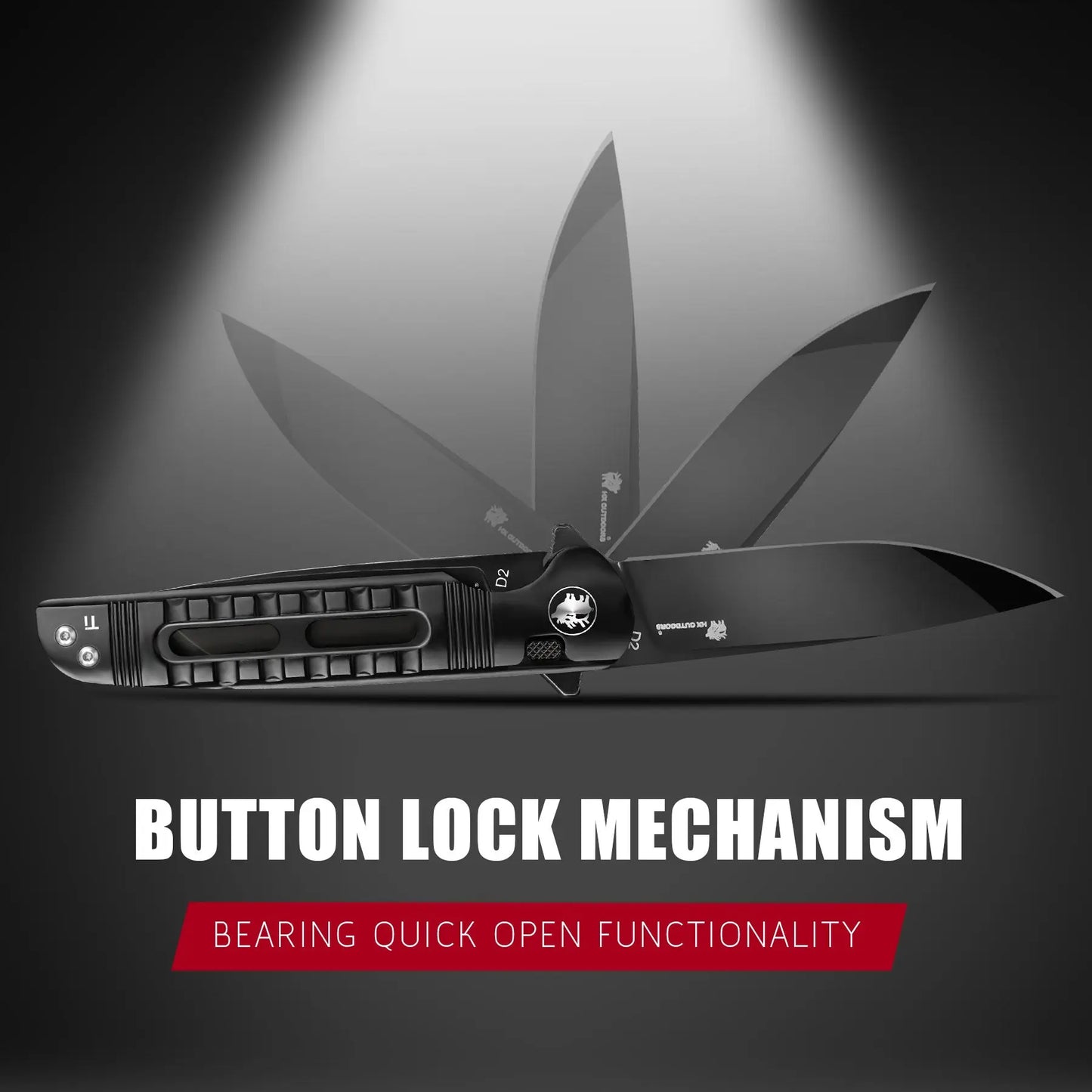 Pocket Knife HX OUTDOORS DARK MASTER 3.15