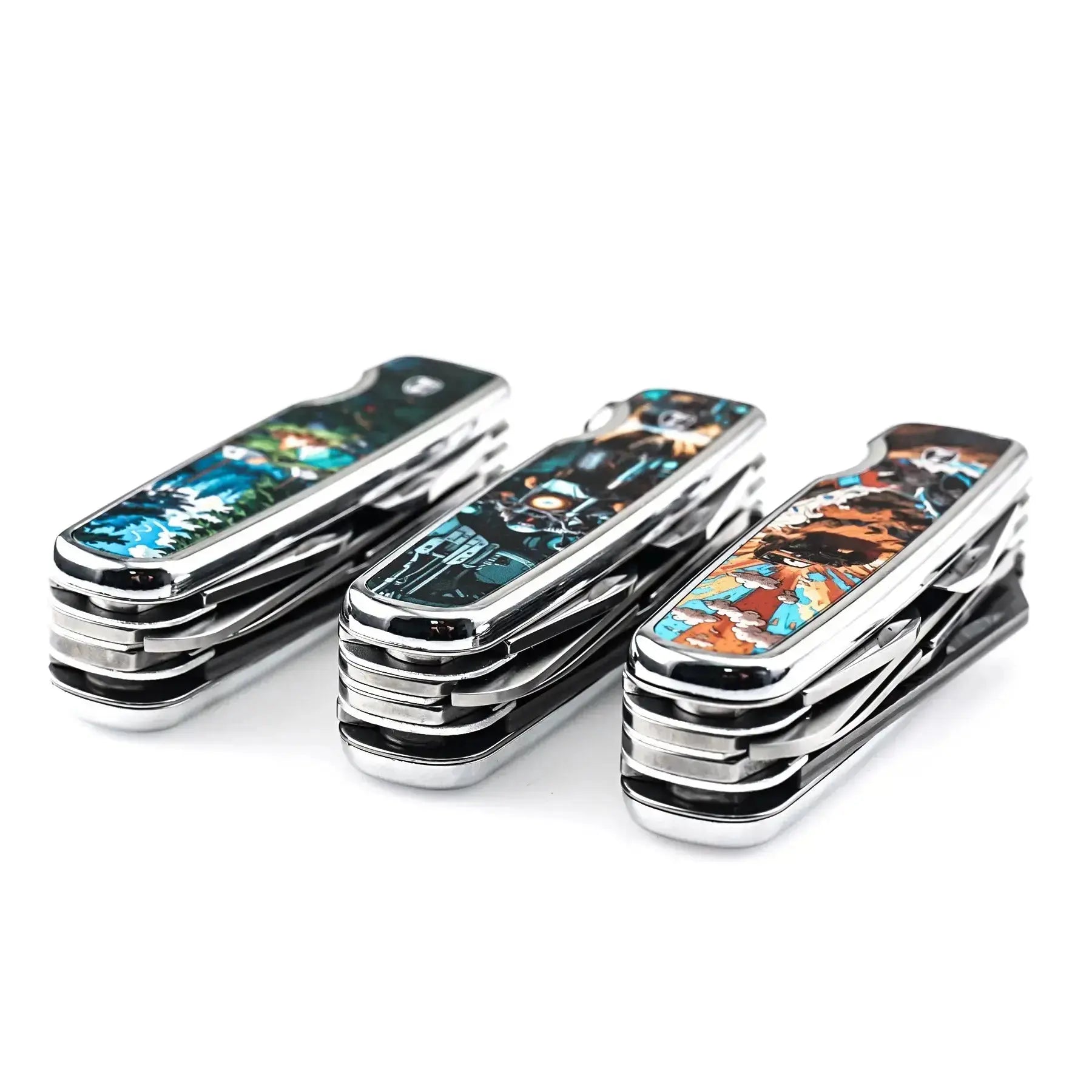 Multi-tool HX OUTDOORS DAMASK TRAILFOR 2.2" Damask Steel VG10 Multi-tool Knife Camping Outdoor DD-14C from HX OUTDOORS