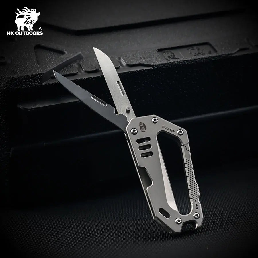 Keychain EDC Titanium Keychain - Durable & Lightweight Accessory from HX OUTDOORS