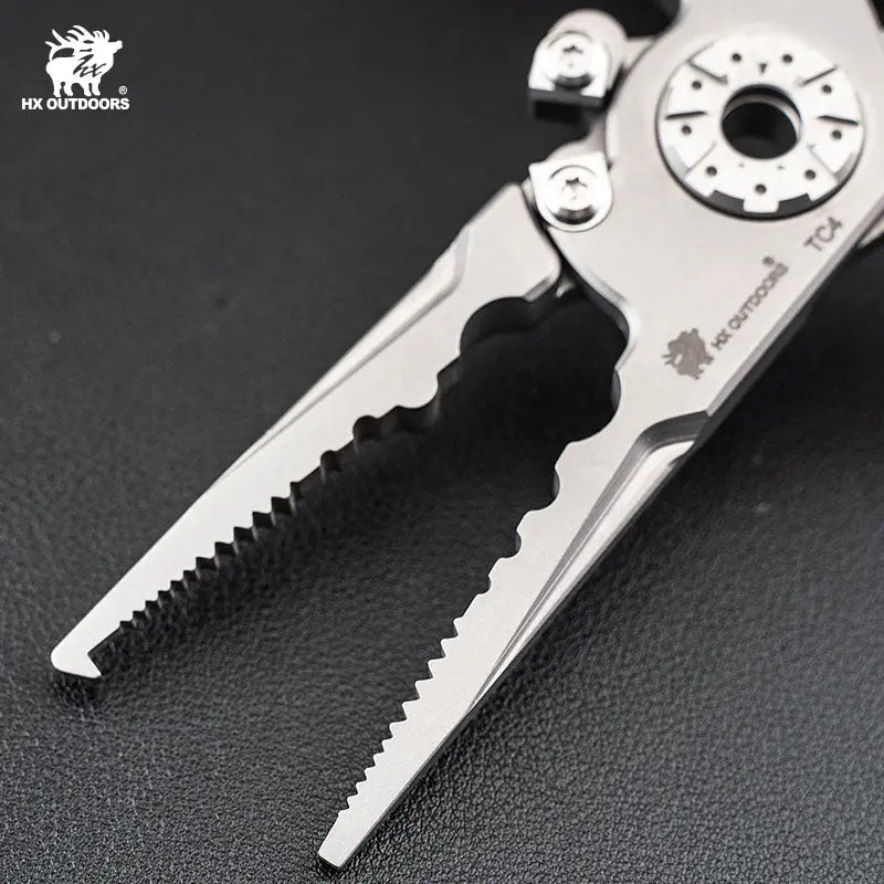 Plier HX OUTDOORS RIVERBONE 2.2" Titanium Alloy Multi-tool Pliers GQ-23A from HX OUTDOORS