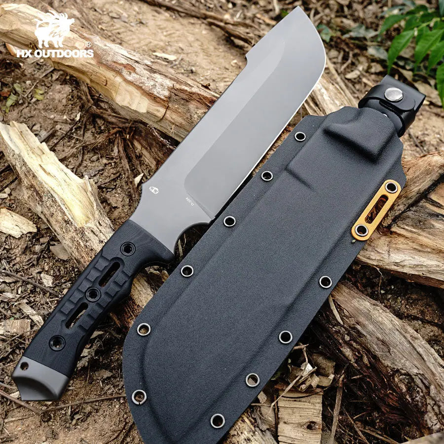 okage様 AX1 ORCA DC53 Machete | Black G10 Outdoor Camping Knife – HX OUTDOORS