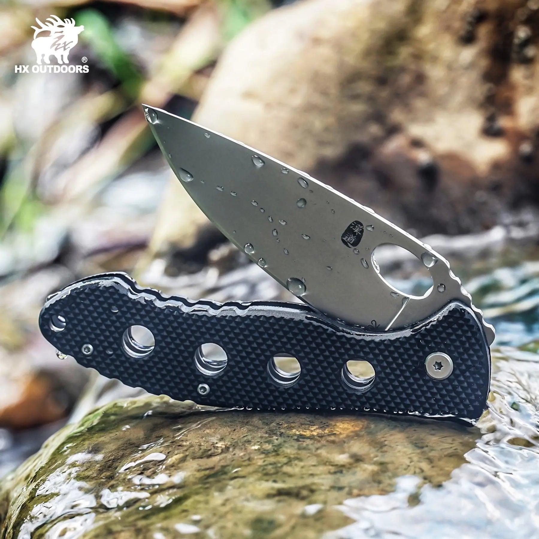 Pocket Knife HX OUTDOORS 3.46" 5CR Nylon with Fiberglass Anti-Slip Handle SHADOW EAGLE SLIP JOINT Folding Pocket Knife With Slip Survival And EDC ZD-107 from HX OUTDOORS