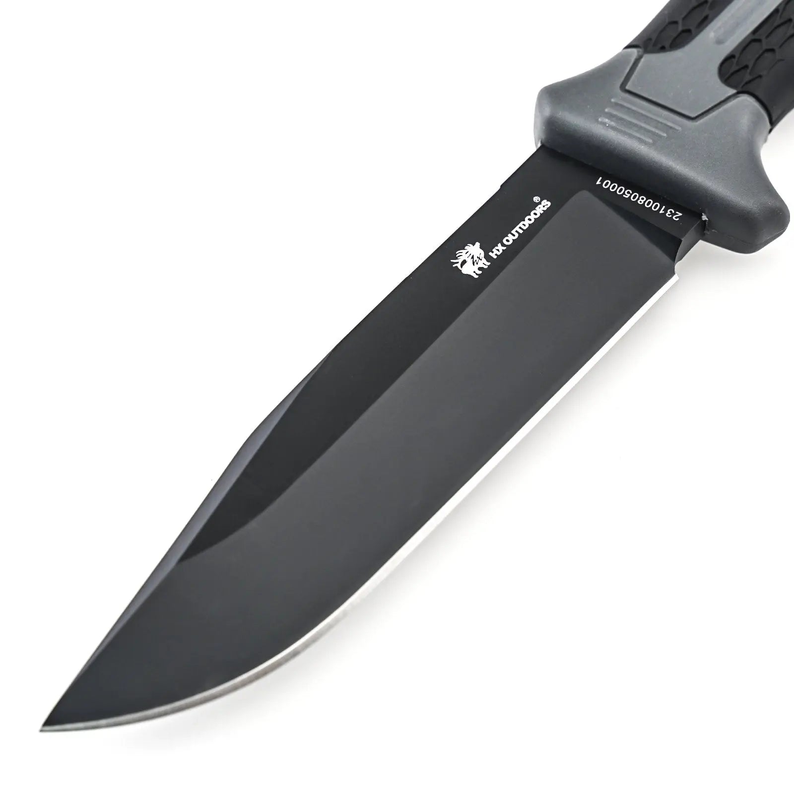 Fixed Blade HX OUTDOORS 4.33" D2 Gray PP & TRP Handle Hound Survival Fixed Blade Hunting Knife Adventure Survival Tools D-305B from HX OUTDOORS