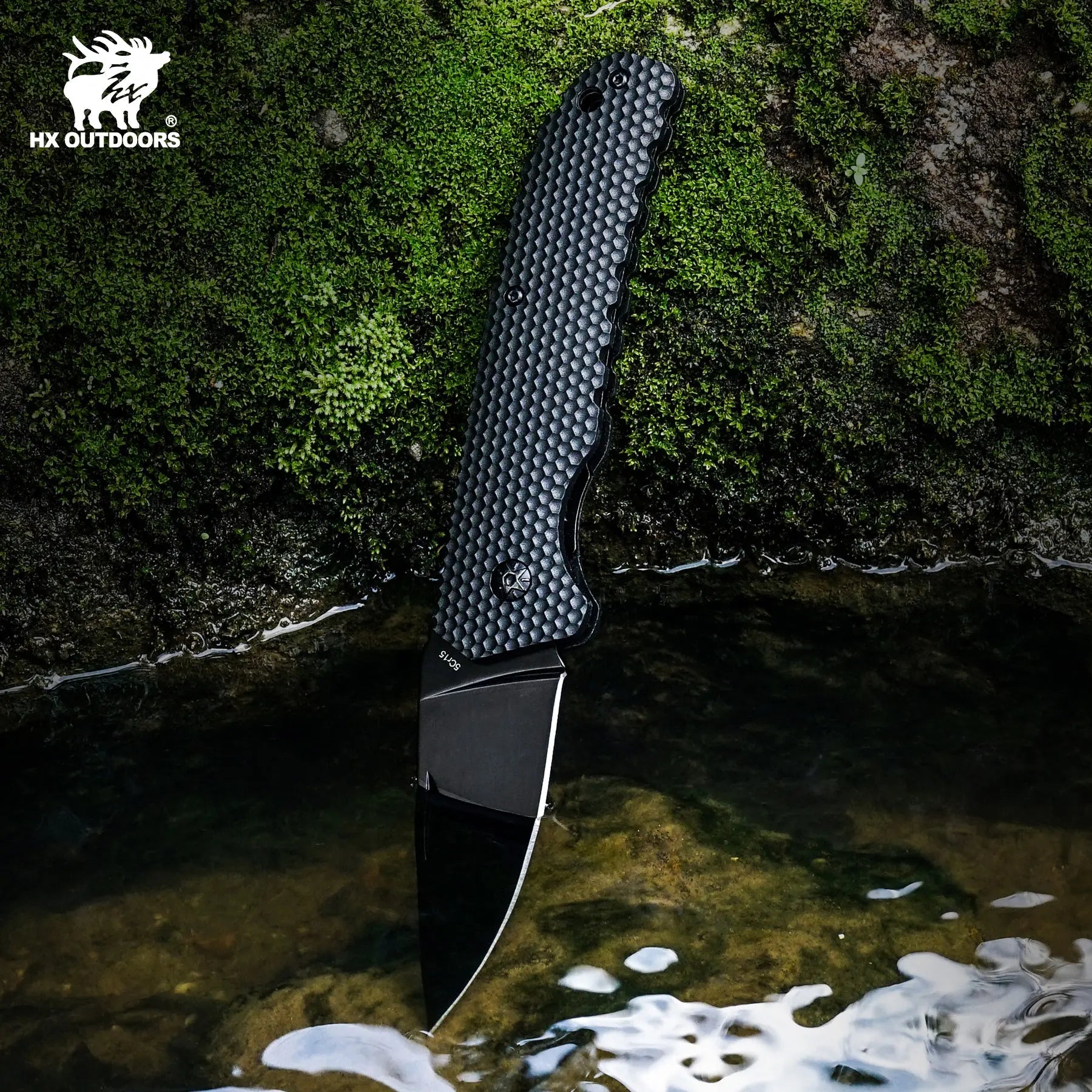 Pocket Knife HX OUTDOORS 3.35" 3CR Black Nylon Anti-Slip Handle SHADOWEER SLIP JOINT Folding Pocket Knife With Slip Survival And EDC ZD-106 from HX OUTDOORS