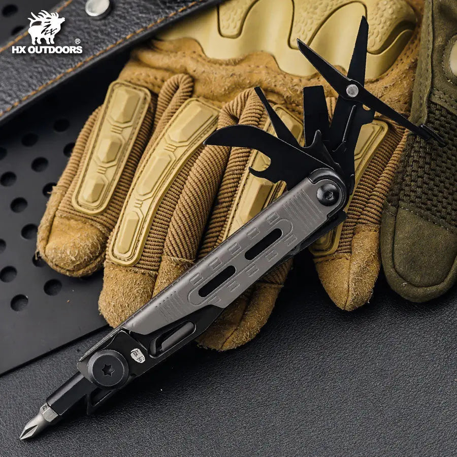 SWIFTTRAIL 8-in-1 Multi-tool | Gray EDC Campact Pocket Tool – HX