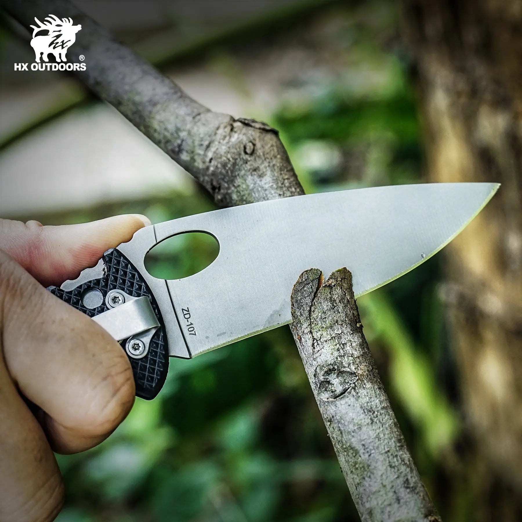 Pocket Knife HX OUTDOORS 3.46" 5CR Nylon with Fiberglass Anti-Slip Handle SHADOW EAGLE SLIP JOINT Folding Pocket Knife With Slip Survival And EDC ZD-107 from HX OUTDOORS