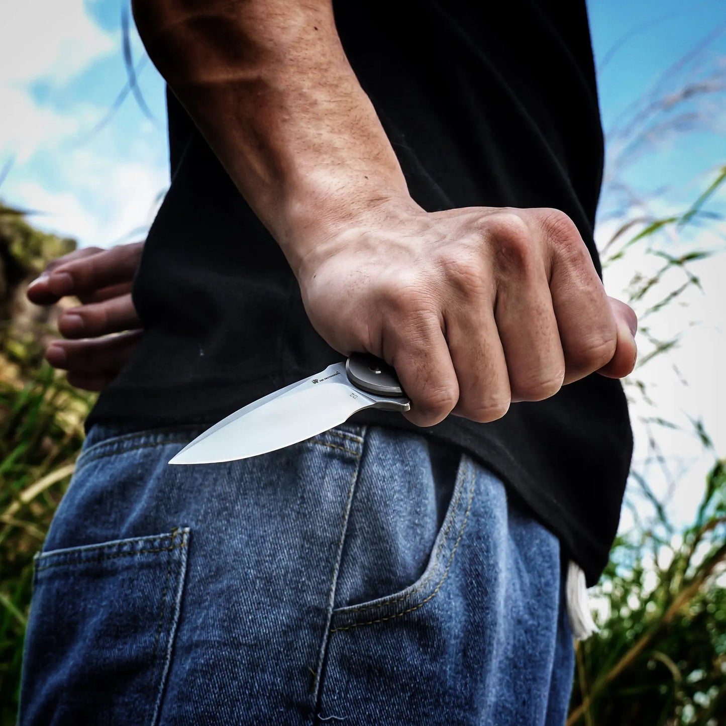 Pocket Knife HX OUTDOORS  ROCK SAPPHIRE 2.4