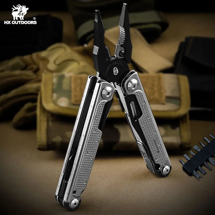 Multi-tool HX OUTDOORS EAGLITE 2.95" Multi-tool Pliers GQ-25 | Durable 2Cr13 & 3Cr13 Steel Construction for Precision and Versatility from HX OUTDOORS