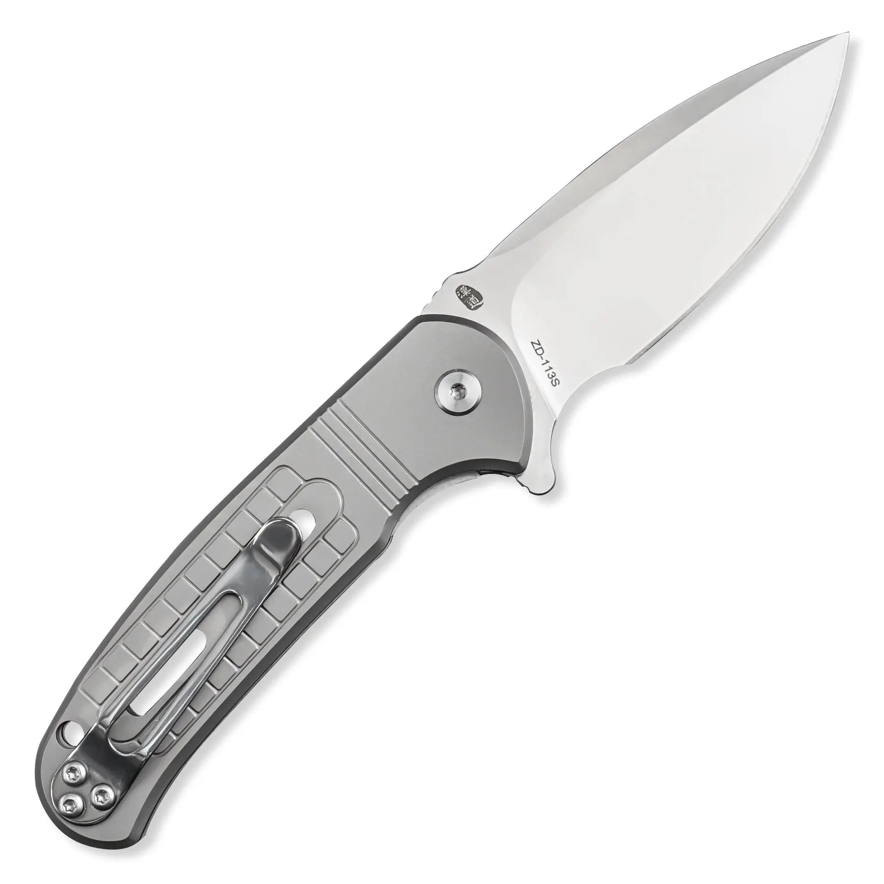 Pocket Knife HX OUTDOORS ROCK SAPPHIRE 2.4" D2 TITANIUM Drop Point Pocket Knife Camping Outdoor ZD-113S from HX OUTDOORS