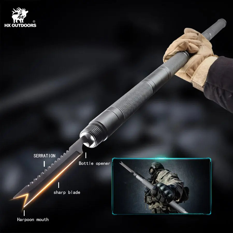 Survival Baton HX OUTDOORS SENTINEL FORCE Survival Batons Stick (36'' Aluminum Alloy) ZSG-001A from HX OUTDOORS