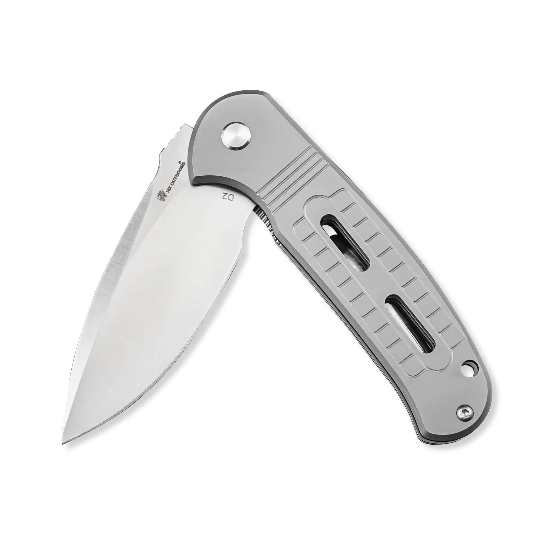 Pocket Knife HX OUTDOORS ROCK SAPPHIRE 2.4" D2 TITANIUM Drop Point Pocket Knife Camping Outdoor ZD-113S from HX OUTDOORS
