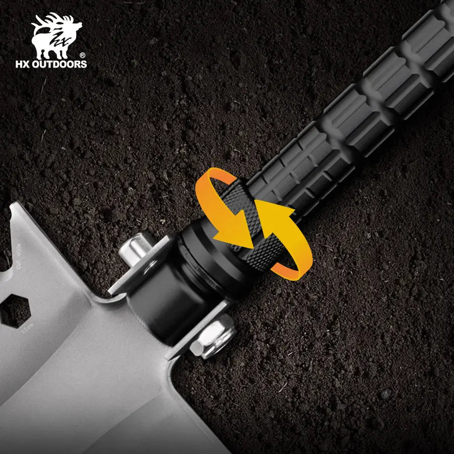 BREACHER Shovel | 42.13" Overall Length | 3Cr13 Head | Aluminum Handle | HX OUTDOORS GBC-25B