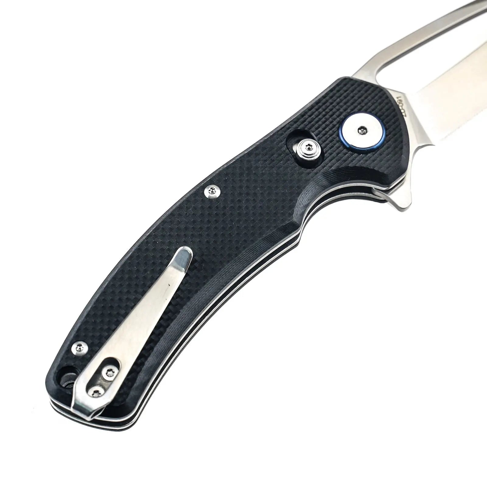 Pocket Knife HX OUTDOORS 2.5" D2 Steel Blade G10 Handle EDC VOYAGER CROSSBAR LOCK Folding Knife Black ZD-091S from HX OUTDOORS