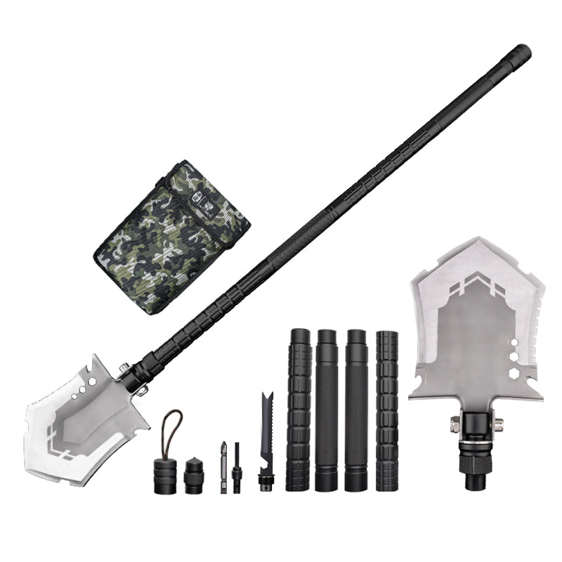 BREACHER Shovel | 42.13" Overall Length | 3Cr13 Head | Aluminum Handle | HX OUTDOORS GBC-25B