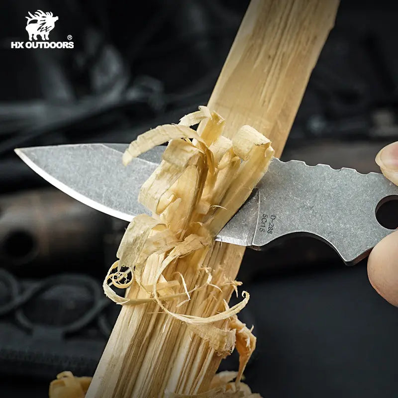 Fixed Blade HX OUTDOORS VIGIL 2.60" 5CR15 INTEGRAL STEEL Survival EDC D-288 from HX OUTDOORS