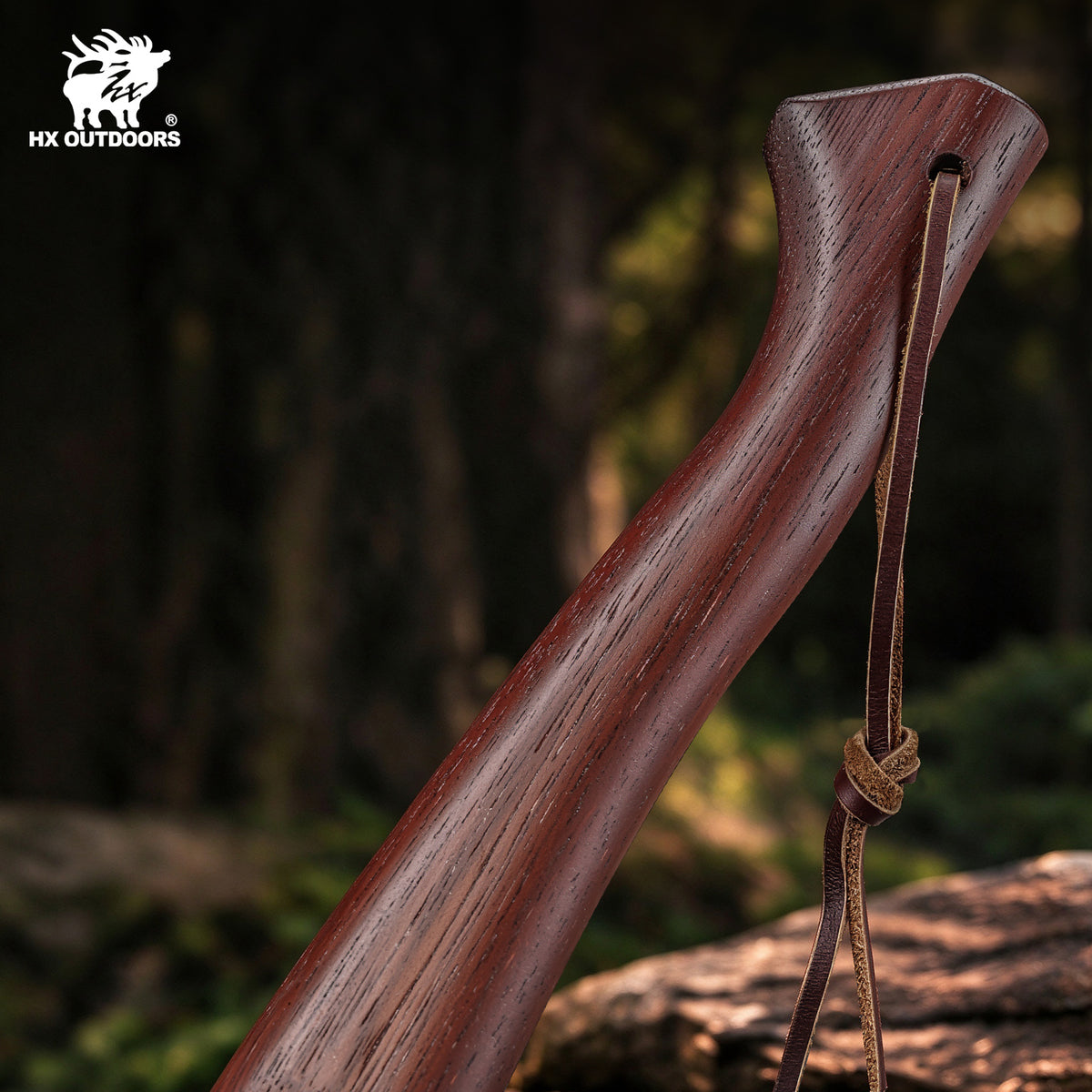PATROL Camp Hatchet | 12.01" Overall Length | 420 Stainless Steel Head | Padauk Wood Handle | HX OUTDOORS FT-21