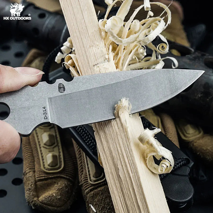Fixed Blade HX OUTDOORS VIGIL Ⅱ 2.60" 5CR15 INTEGRAL STEEL Survival EDC D-314 from HX OUTDOORS