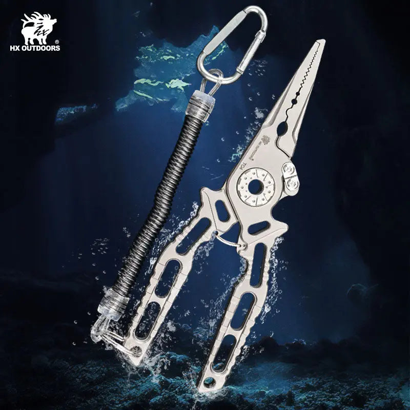 Plier HX OUTDOORS RIVERBONE 2.2" Titanium Alloy Multi-tool Pliers GQ-23A from HX OUTDOORS