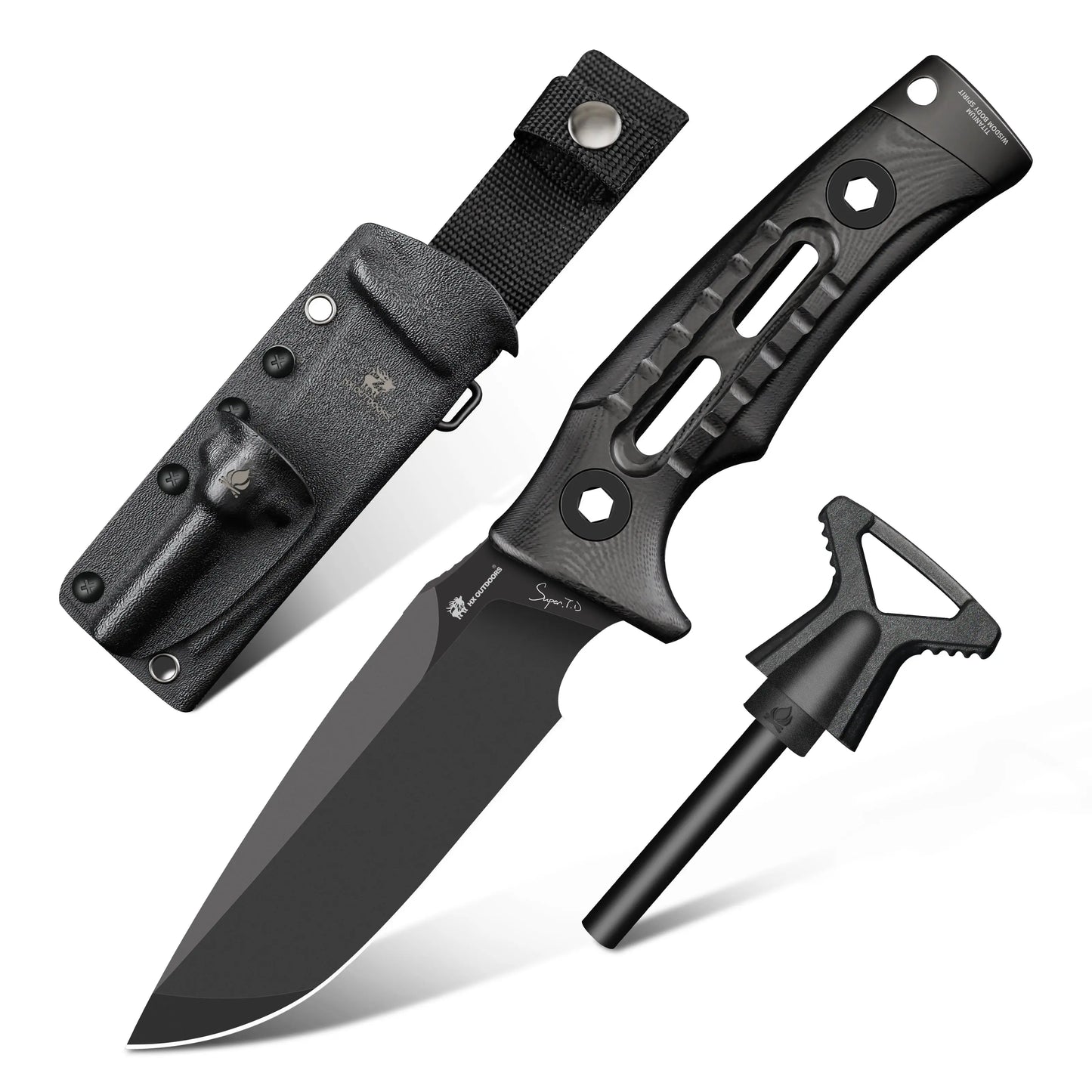 Fixed Blade ROCK X CPM154 Fixed Blade Knife - Durable and Reliable from HX OUTDOORS