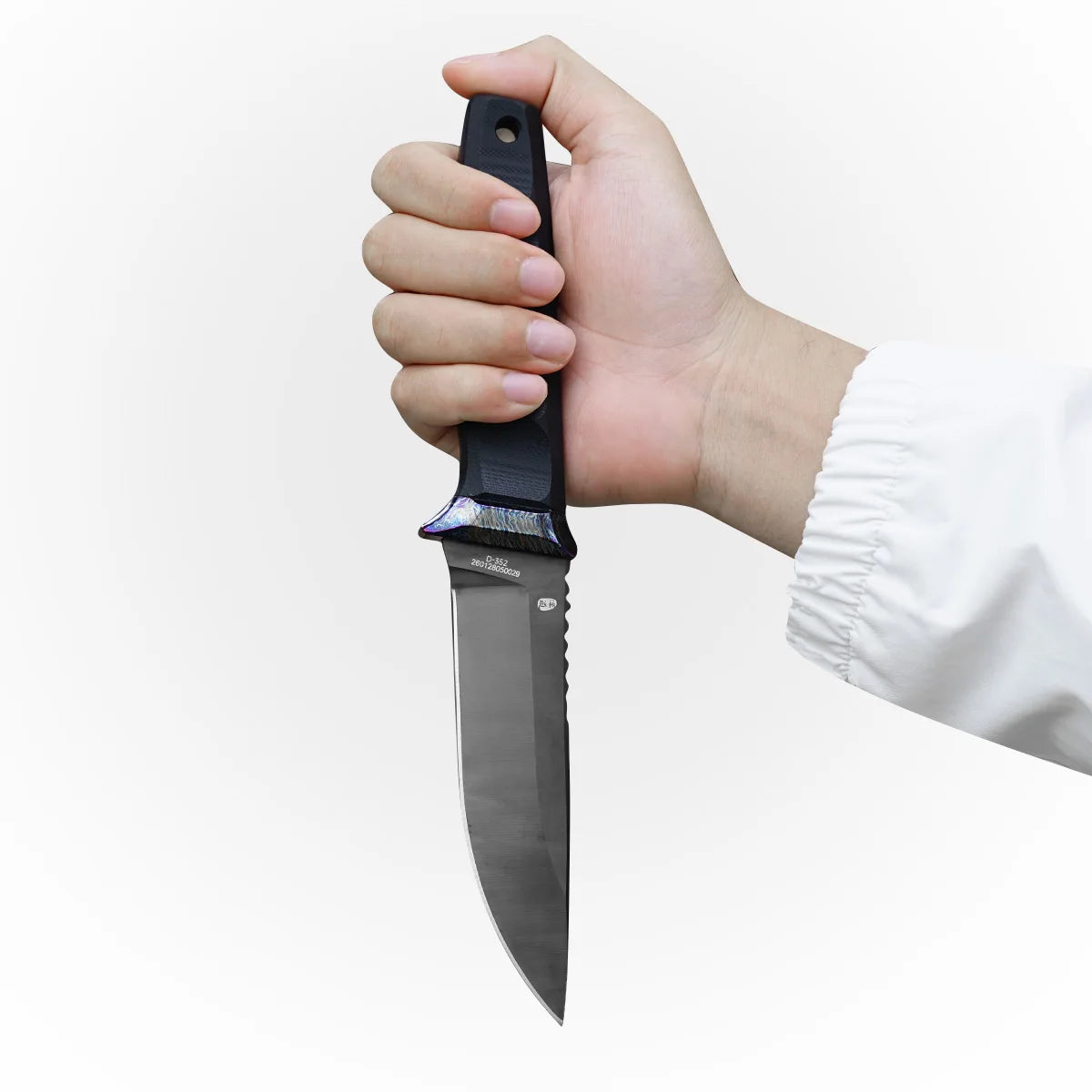 PRISM Fixed Blade | 4.72" DLC‑Coated CPM 20CV Blade | Black G10 Handle | HX OUTDOORS D-352