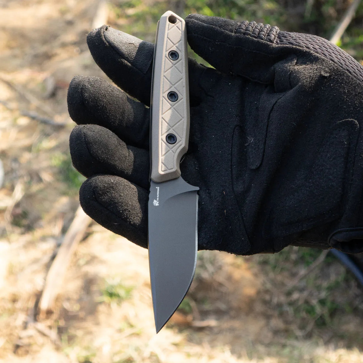 MAVERICK Fixed Blade | 2.95" Titanium Coating 14C28N Blade | Gary G10 Handle | HX OUTDOORS D-354B