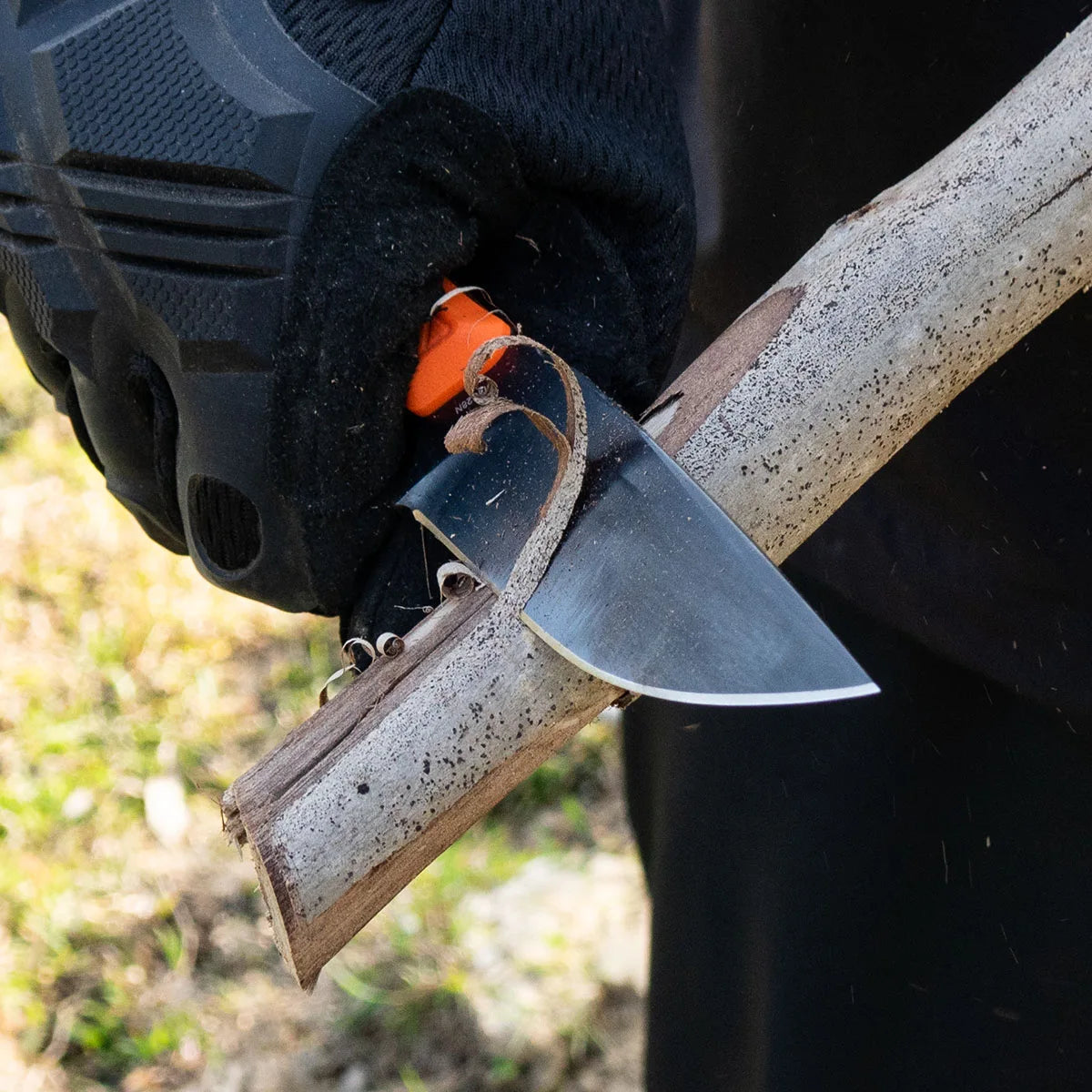 MAVERICK Fixed Blade | 2.95" DLC 14C28N Blade | Orange G10 Handle | HX OUTDOORS D-354D
