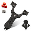 ACCURION Folding Slingshot | 4.33" Overall Length | Black Aluminum | HX OUTDOORS EDC-112B
