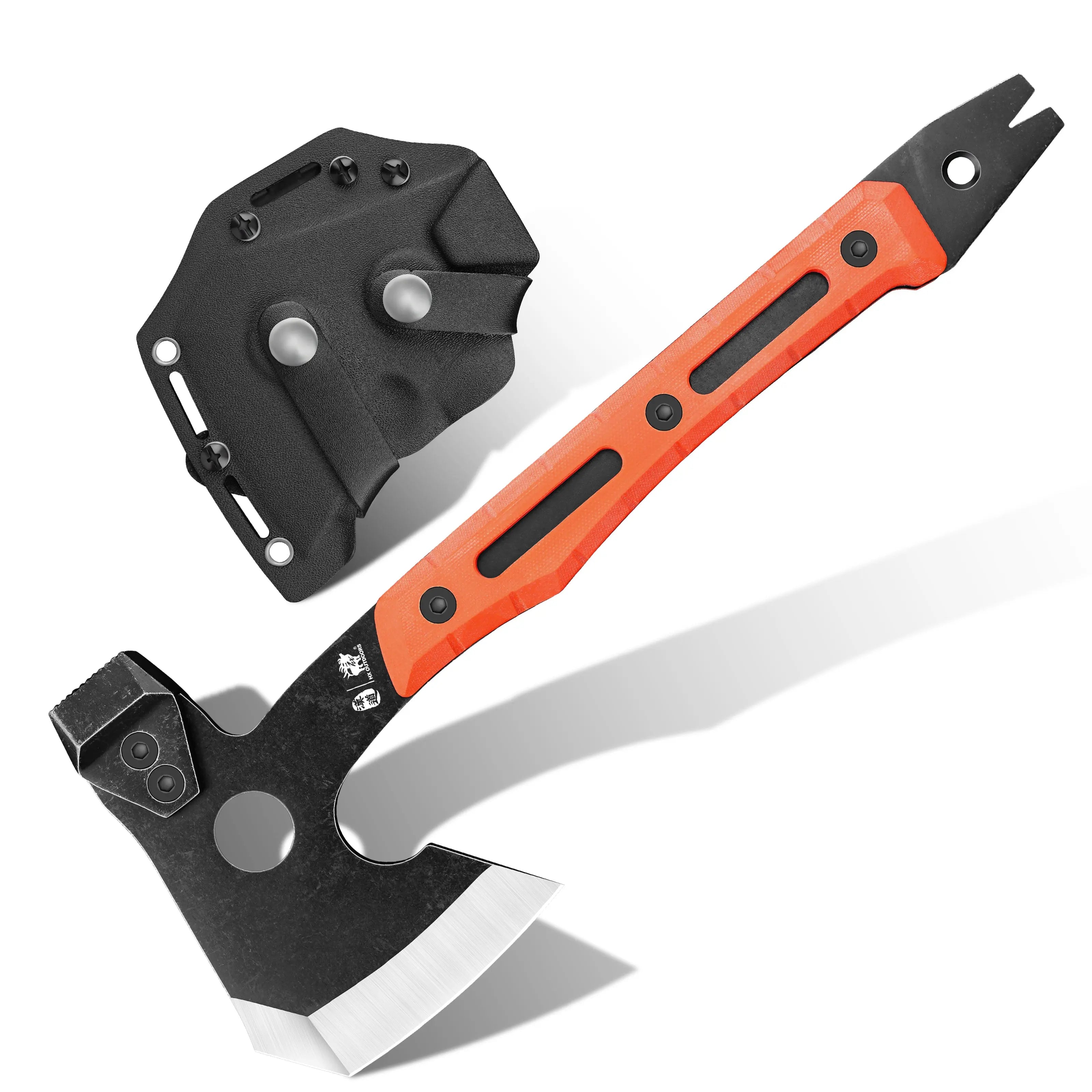 Camping Hatchet HX OUTDOORS 12.83" 5CR14 G10 Tactical Best Splitting Warfire Axe Multi-Purpose Survival Tool of Camping Gear FT-16C from HX OUTDOORS
