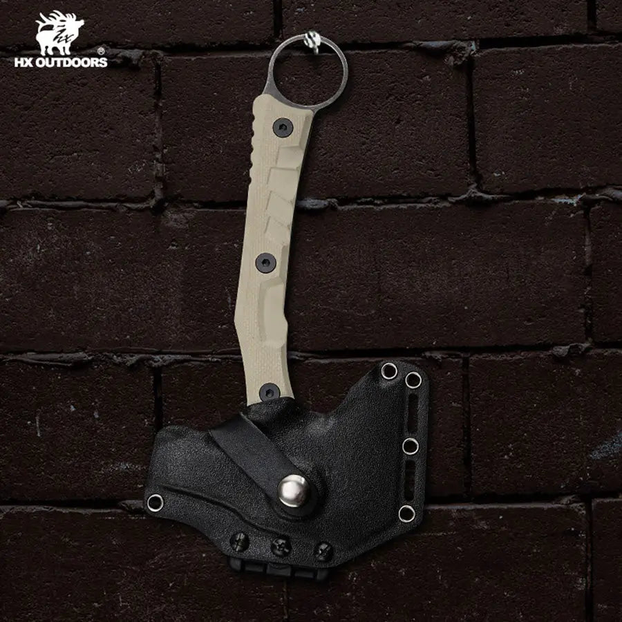 Camping Hatchet HX OUTDOORS 440 Stainless Steel G10 Non-Slip Handle Mini Tatical Axe Multi-Purpose Camping Tool FT-06 from HX OUTDOORS