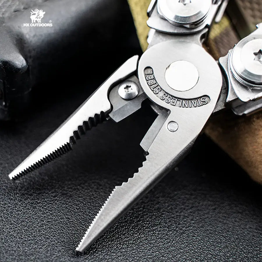 Multi-tool HX OUTDOORS SILVER IGNITE EDC Multi-tool Flint Pliers (6.3" 7CR17) GQ-22A from HX OUTDOORS