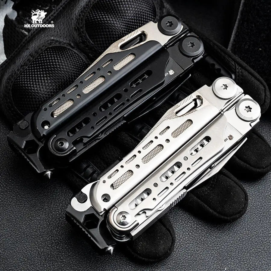 Multi-tool HX OUTDOORS Black IGNITE EDC Multi-tool Flint Pliers (6.3" 7CR17) GQ-22B from HX OUTDOORS