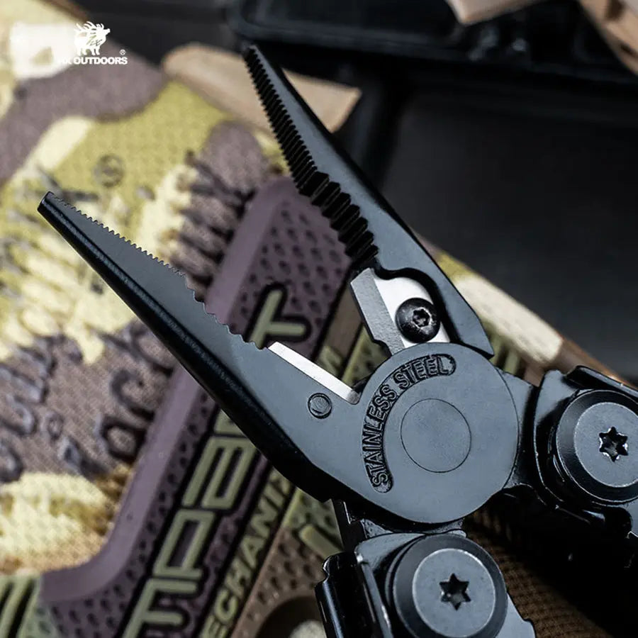 Multi-tool HX OUTDOORS Black IGNITE EDC Multi-tool Flint Pliers (6.3" 7CR17) GQ-22B from HX OUTDOORS