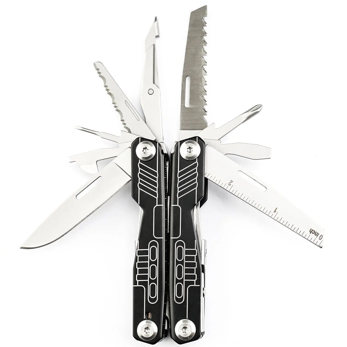 Multi-tool HX OUTDOORS VERSATILIS Multi-tool Pliers PTR Black (6.5'' 420 Stainless Steel) GQ-18B from HX OUTDOORS
