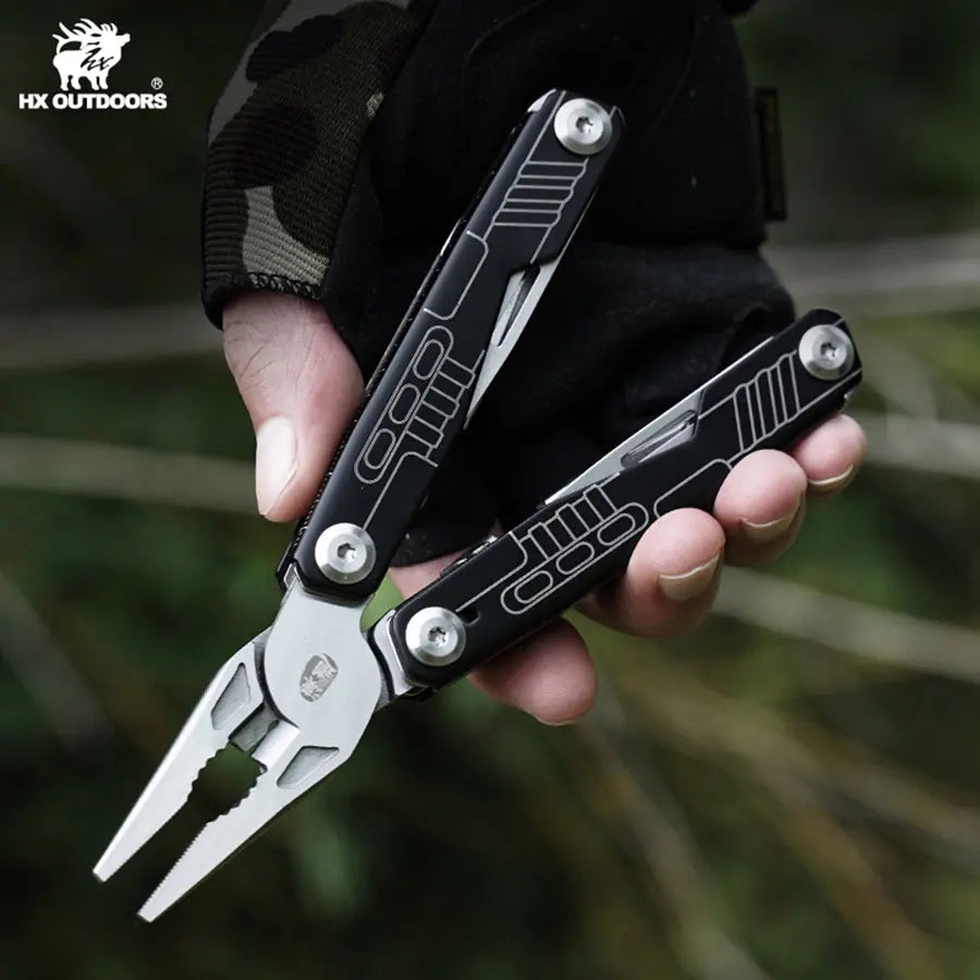 Multi-tool HX OUTDOORS VERSATILIS Multi-tool Pliers PTR Black (6.5'' 420 Stainless Steel) GQ-18B from HX OUTDOORS