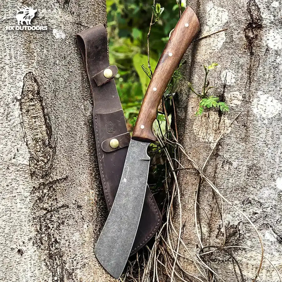 HX OUTDOORS WOLF'S FANG | Machete | 7.72'' AUS-8 Blade | Rosewood Handle | TD-07 WOLF'S FANG