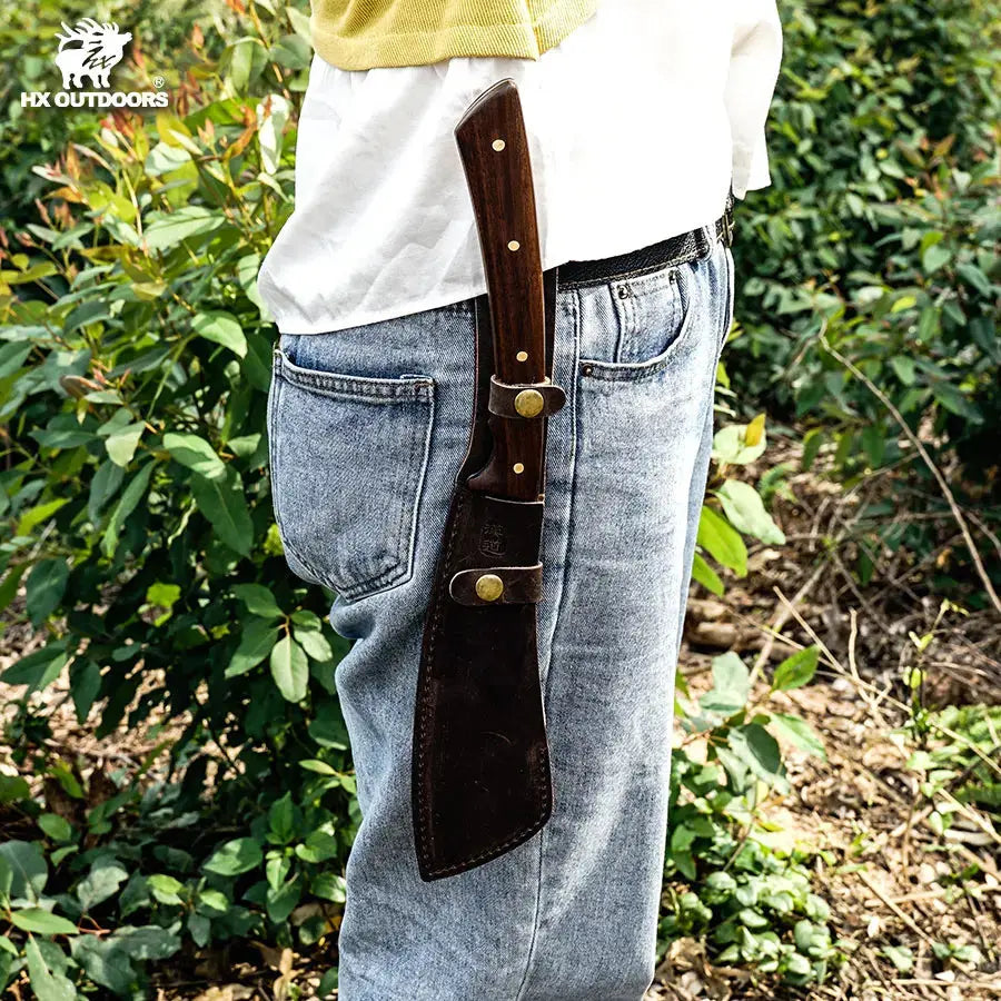 HX OUTDOORS WOLF'S FANG | Machete | 7.72'' AUS-8 Blade | Rosewood Handle | TD-07 WOLF'S FANG