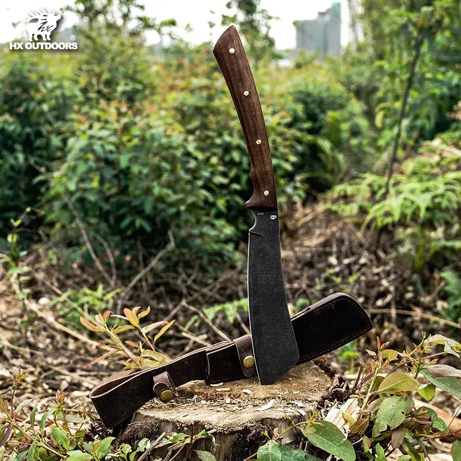 HX OUTDOORS WOLF'S FANG | Machete | 7.72'' AUS-8 Blade | Rosewood Handle | TD-07 WOLF'S FANG