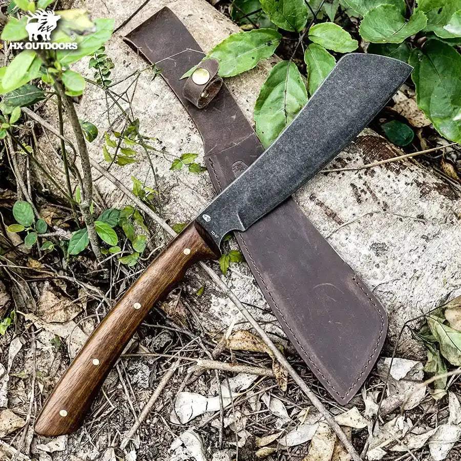 HX OUTDOORS WOLF'S FANG | Machete | 7.72'' AUS-8 Blade | Rosewood Handle | TD-07 WOLF'S FANG