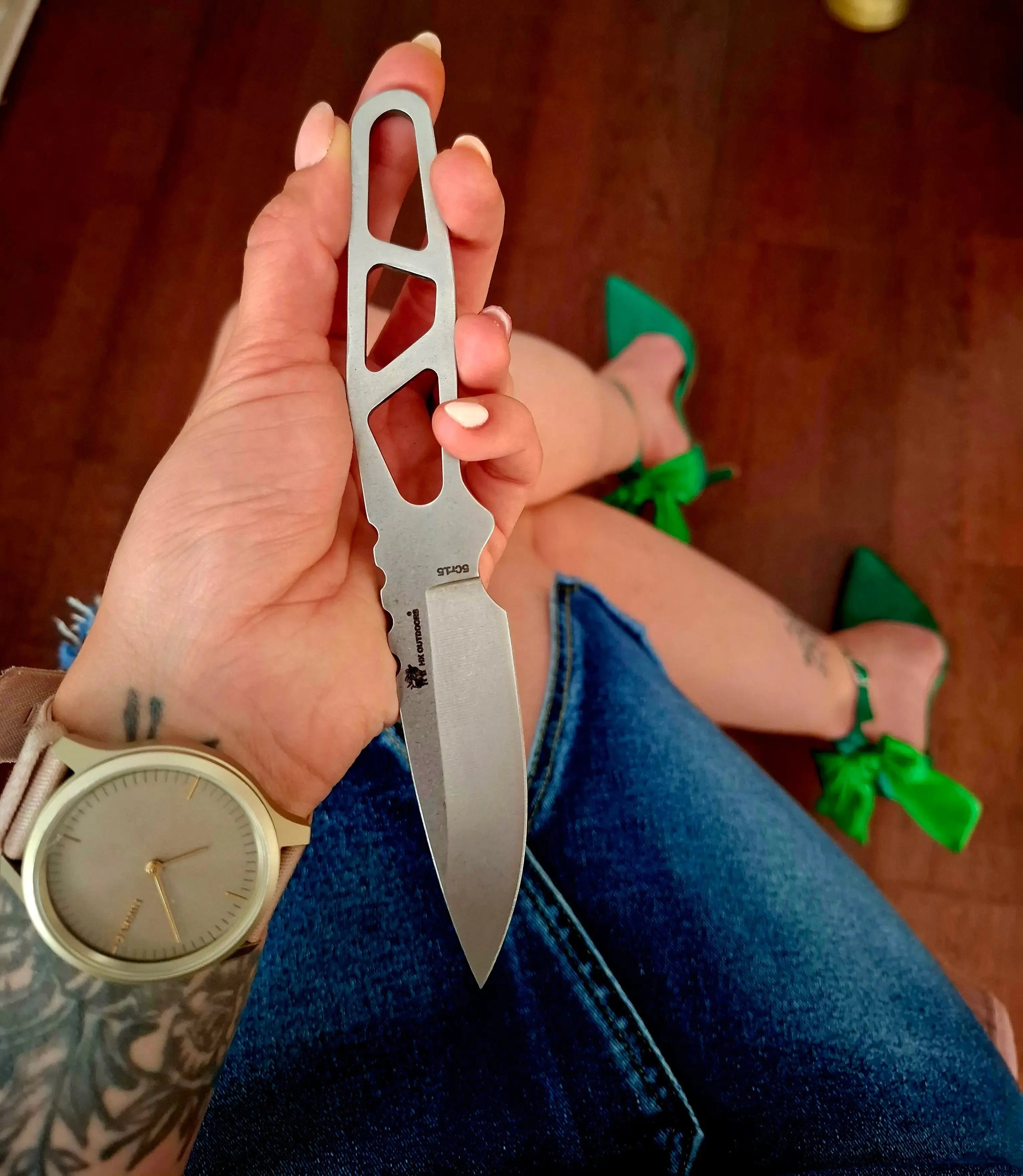 HX OUTDOORS VIGIL II | Fixed Blade | 2.6" 5Cr15 Blade | Integral Steel | D-314 VIGIL Ⅱ