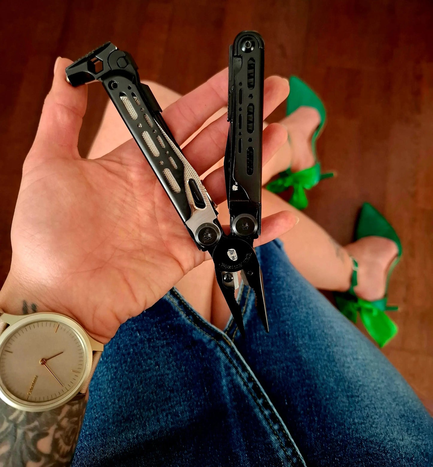HX OUTDOORS IGNITE | Multi-tool | 6.3" Overall Length | 7Cr17 Blade | Black 420 Handle | GQ-22B IGNITE