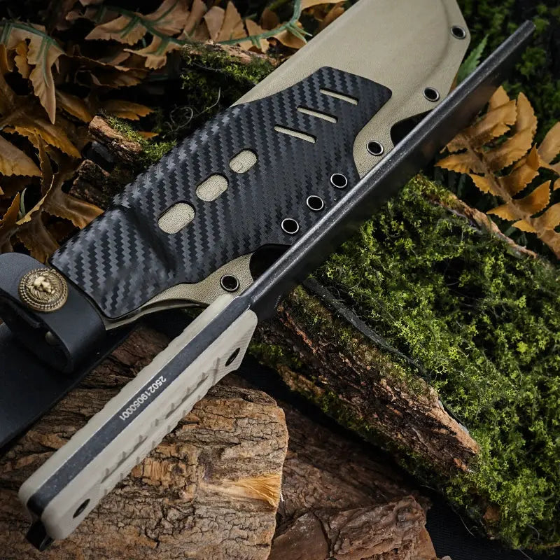 Bush Tool HX OUTDOORS ROCK 8.3" DC53 Black G10 Handle Bush Tool Fixed Blade Knife Camping Survival and Outdoor MT-022 from HX OUTDOORS