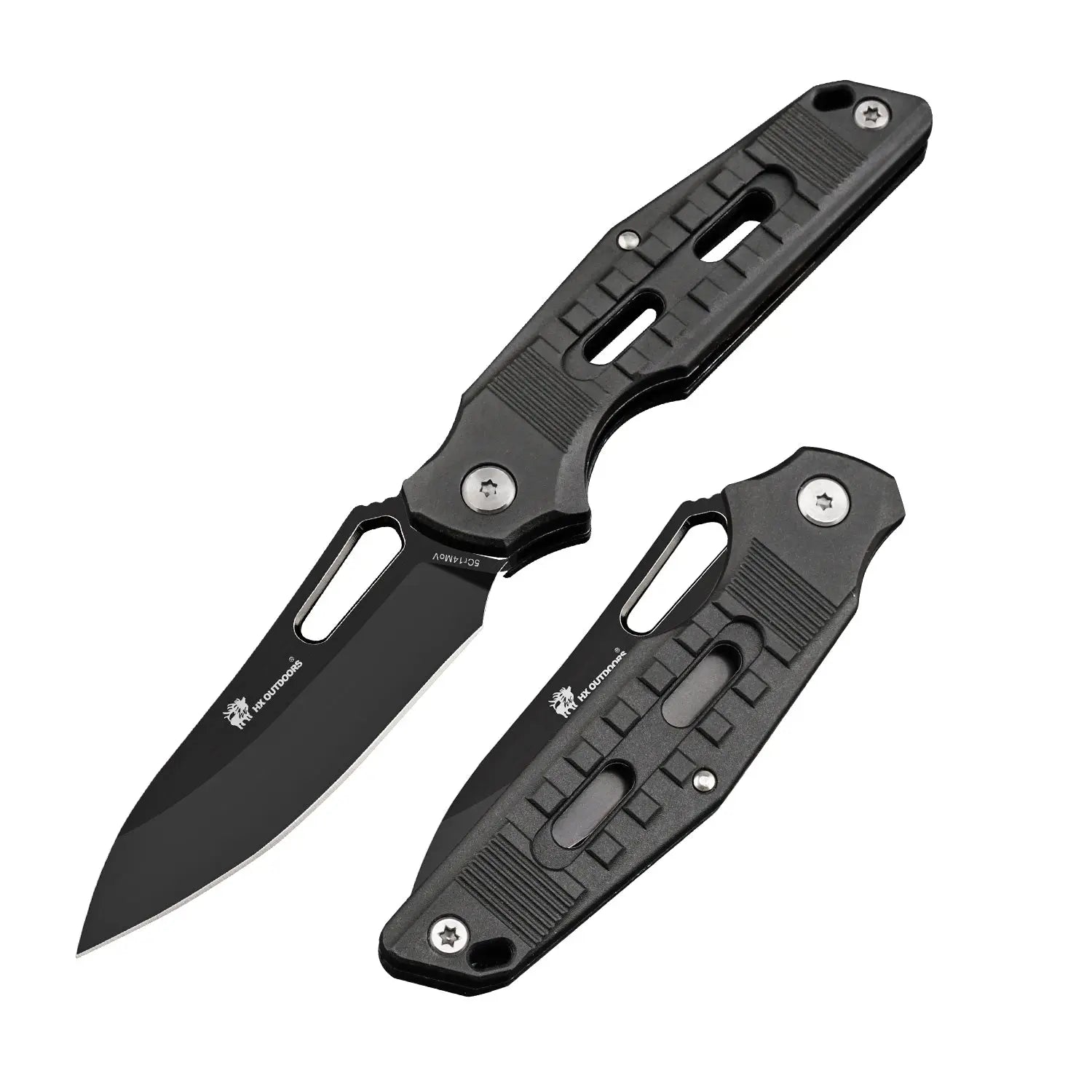 Pocket Knife HX OUTDOORS ROCK FLUORITE 2.95" 5CR15 Slip Joint Personalized Pocket Folding Knife Nylon Fiber Survival Camping Hunting TD-14A from HX OUTDOORS