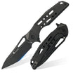 HX OUTDOORS ARMORED M | Pocket Knife | Liner Lock | 7.32" S35VN Blade | Black Titanium Handle | ZD-022B ARMORED M
