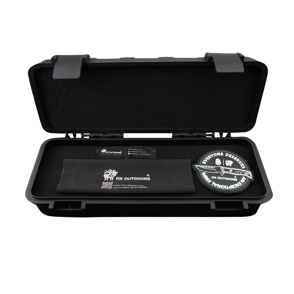 JUNGLORD Fixed Blade | 5.59'' 90Cr18 Blade | Walnut Handle | HX OUTDOORS D-340