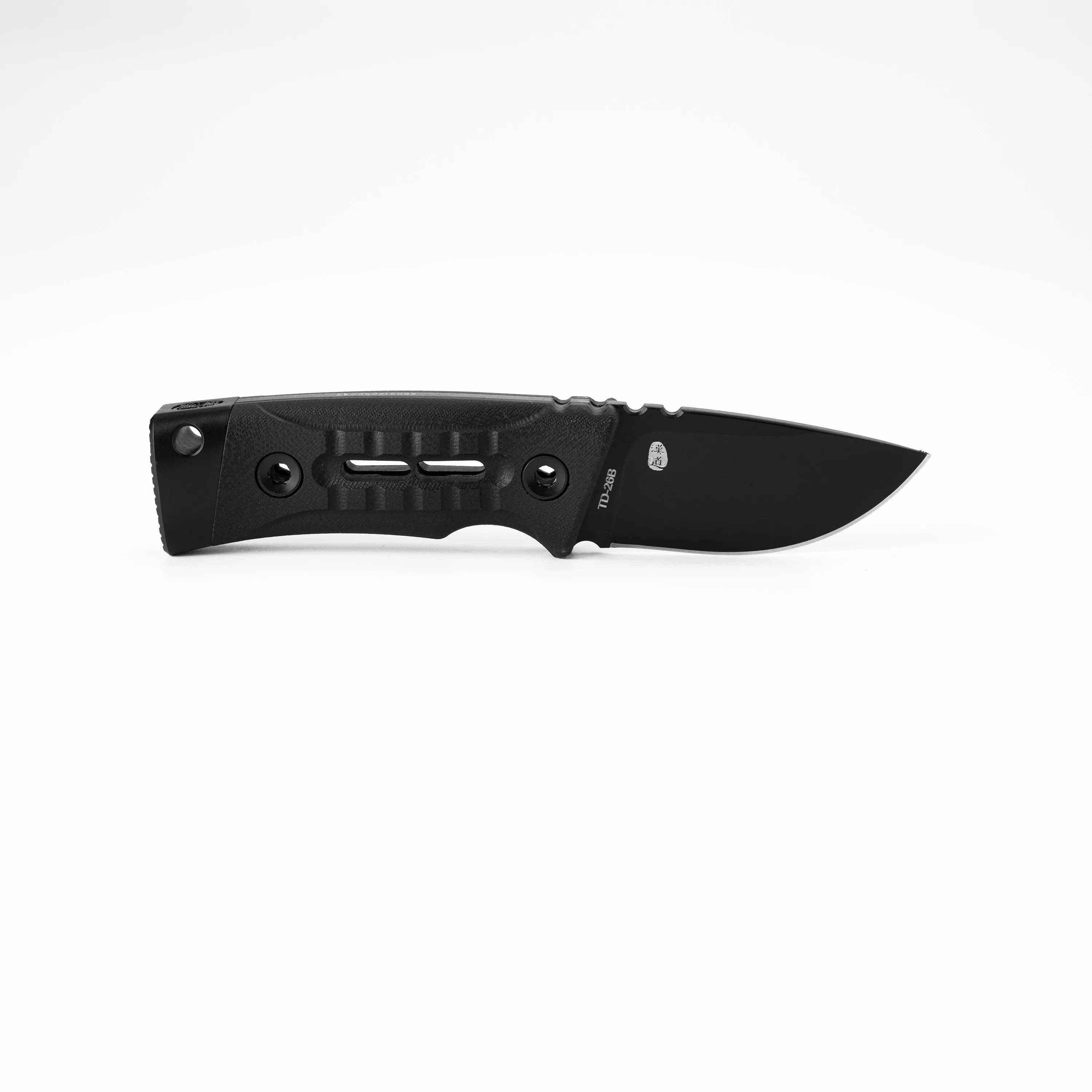 ROCK APEX MINI Fixed Blade | 2.28" Black Titanium Coating DC53 Blade | Black G10 Handle | HX OUTDOORS TD-26B