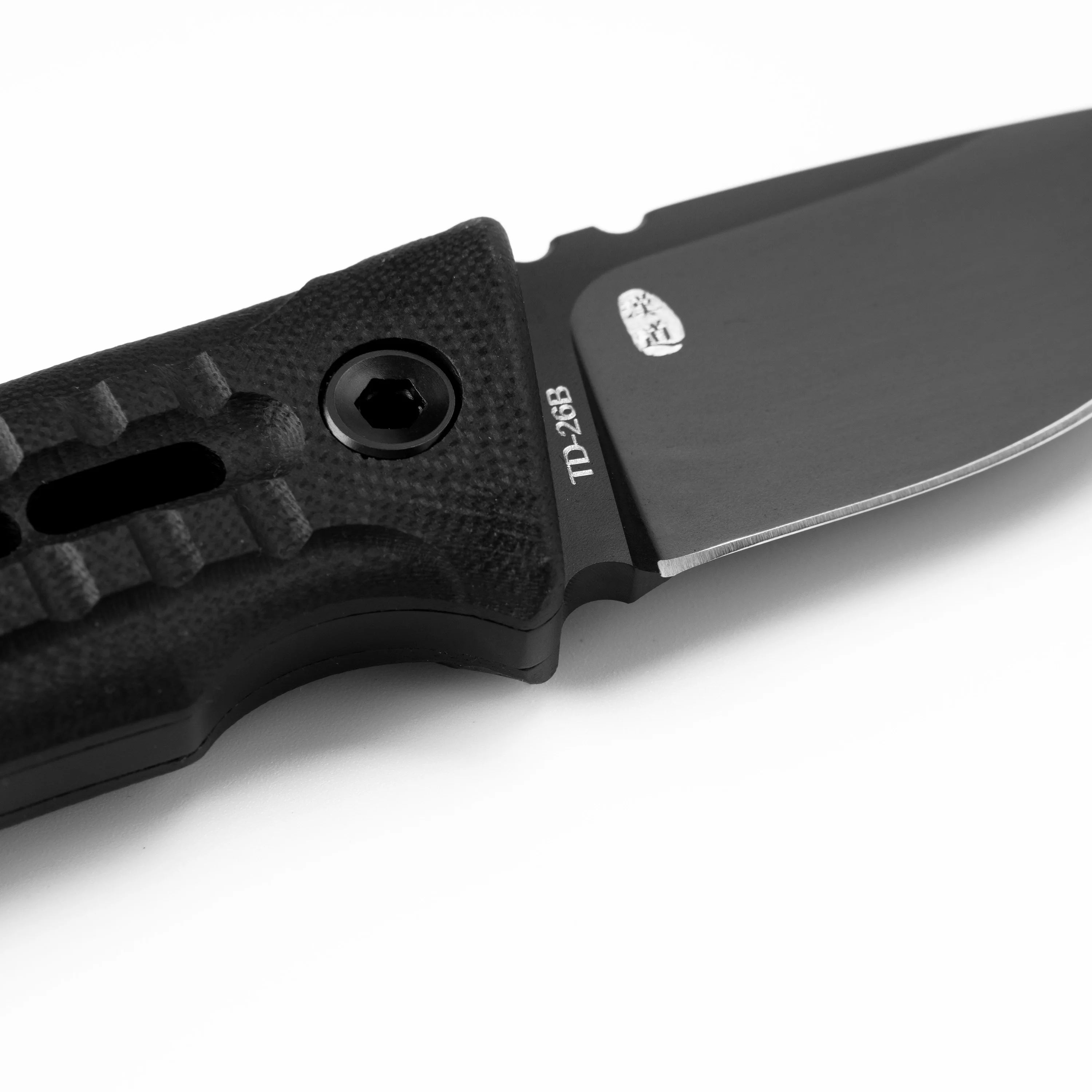ROCK APEX MINI Fixed Blade | 2.28" Black Titanium Coating DC53 Blade | Black G10 Handle | HX OUTDOORS TD-26B