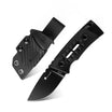 ROCK APEX MINI Fixed Blade | 2.28" Black Titanium Coating DC53 Blade | Black G10 Handle | HX OUTDOORS TD-26B