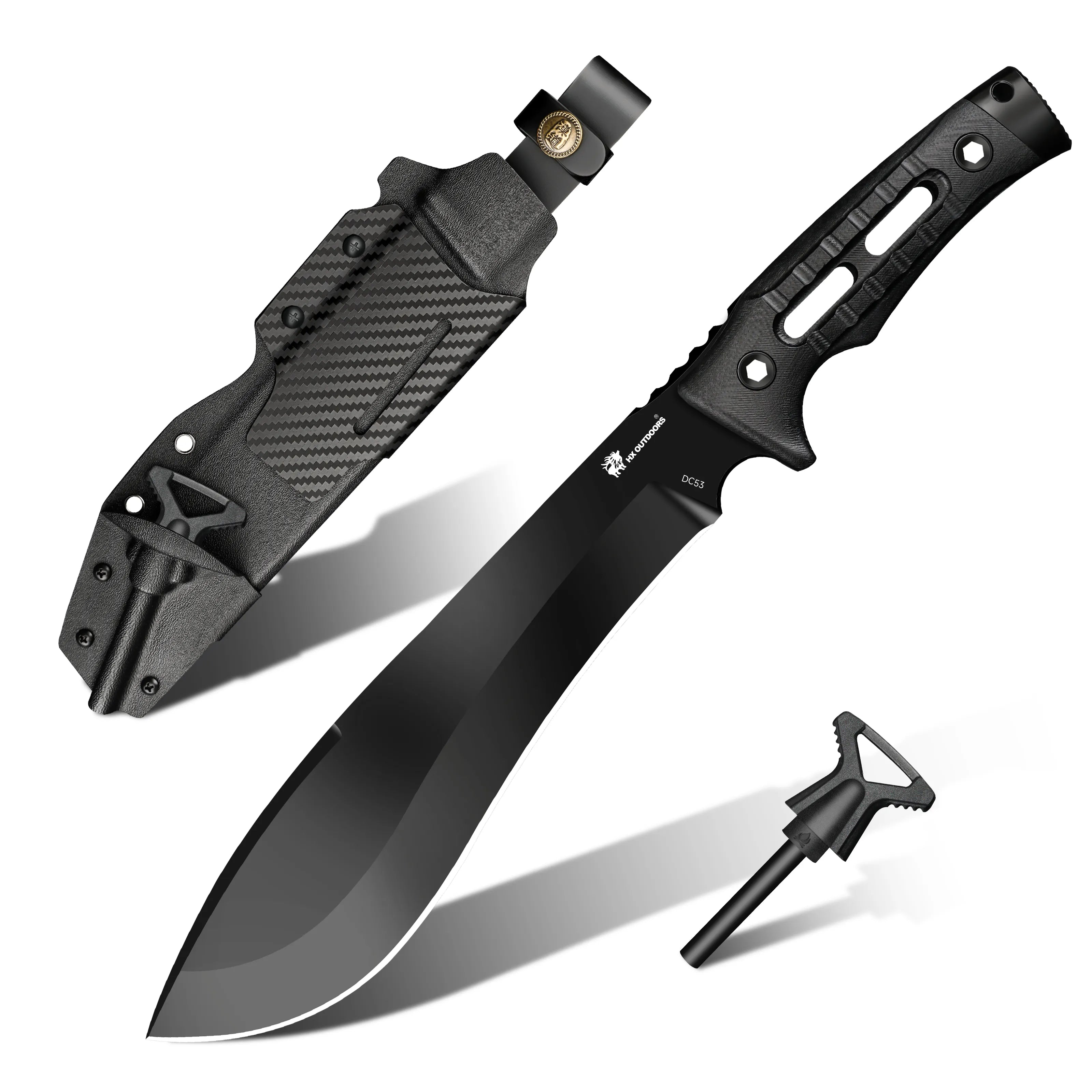 ROCK APEX PLUS DC53 Machete | G10 Outdoor Camping Knife D-347 – HX
