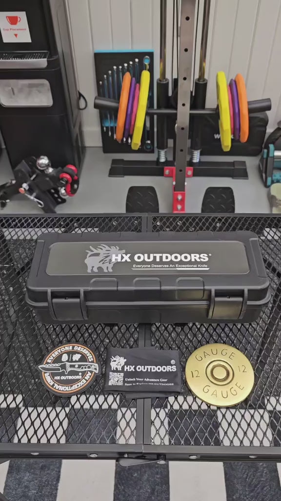 HX OUTDOORS NIGHTSTALKER | Fixed Blade | 5.12" DC53 Blade | Black G10 Handle | D-307